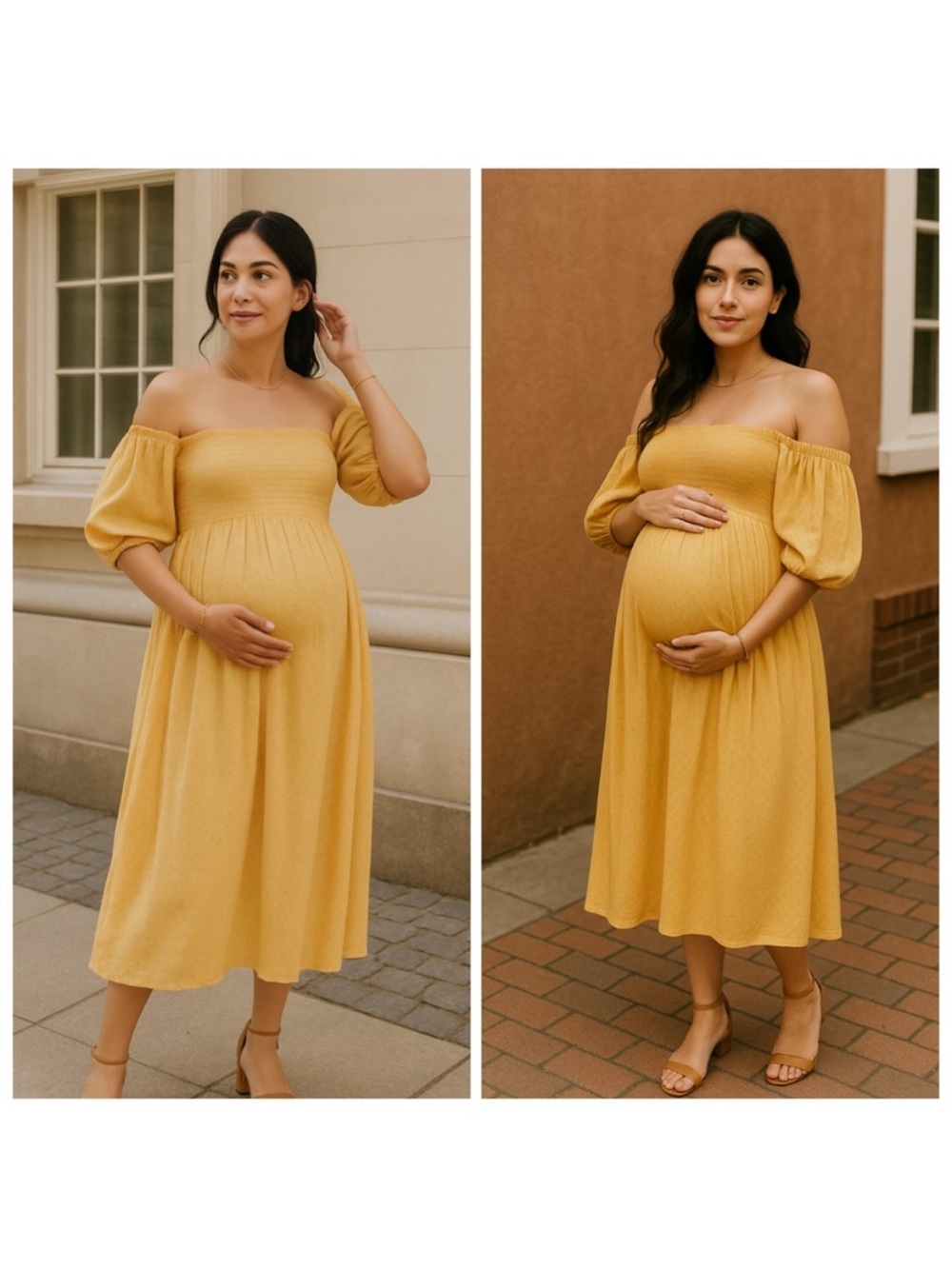 Hatch Elia Dress in Yellow - maternity size M